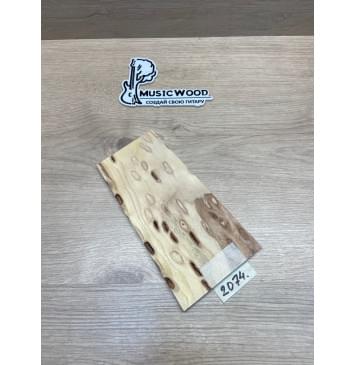 Карагач "Птичий Глаз" заготовка накладки на головку грифа Смешанный ААА Кап ААА 5х108-88х205 мм-2