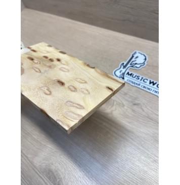 Карагач "Птичий Глаз" заготовка накладки на головку грифа Смешанный ААА Кап ААА 5х108-88х205 мм-1