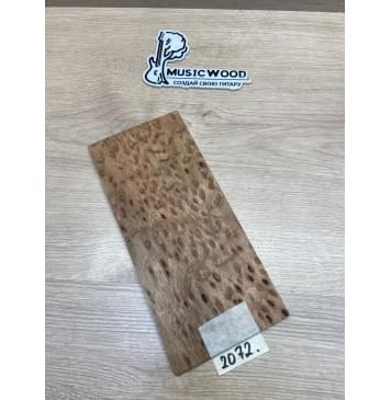 Карагач "Птичий Глаз" заготовка накладки на головку грифа Смешанный ААА Кап ААА 4,2х115х250 мм-2