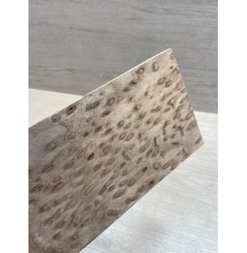 Карагач "Птичий Глаз" заготовка накладки на головку грифа Смешанный ААА Кап ААА 4,2х115х250 мм-1