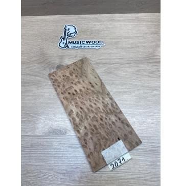 Карагач "Птичий Глаз" заготовка накладки на головку грифа Смешанный ААА Кап ААА 4,7х115х250 мм-4