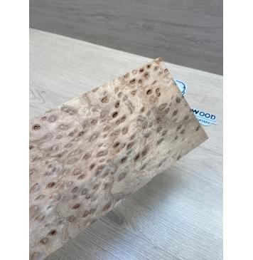 Карагач "Птичий Глаз" заготовка накладки на головку грифа Смешанный ААА Кап ААА 5х115х250 мм-1