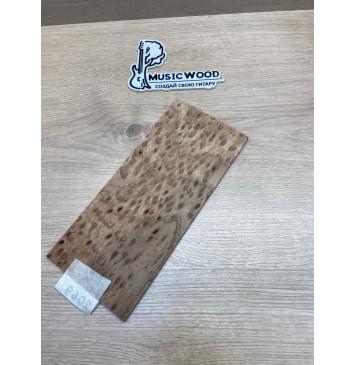 Карагач "Птичий Глаз" заготовка накладки на головку грифа Смешанный ААА Кап ААА 4х115х250 мм-3