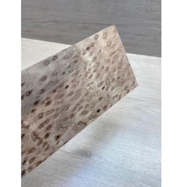 Карагач "Птичий Глаз" заготовка накладки на головку грифа Смешанный ААА Кап ААА 4х115х250 мм-1