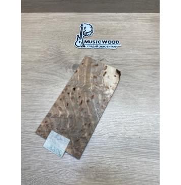 Карагач "Птичий Глаз" заготовка накладки на головку грифа Смешанный ААА Кап ААА 5х117х230 мм-3