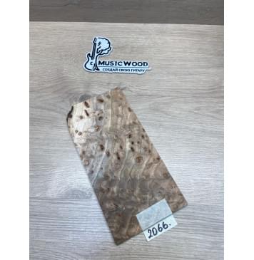 Карагач "Птичий Глаз" заготовка накладки на головку грифа Смешанный ААА Кап ААА 3,5х117х230 мм-2