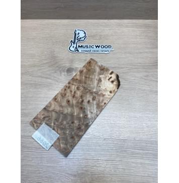 Карагач "Птичий Глаз" заготовка накладки на головку грифа Смешанный ААА Кап ААА 3,5х117х230 мм-3