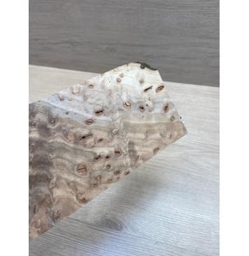 Карагач "Птичий Глаз" заготовка накладки на головку грифа Смешанный ААА Кап ААА 3,5х117х230 мм-1