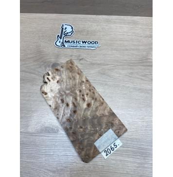 Карагач "Птичий Глаз" заготовка накладки на головку грифа Смешанный ААА Кап ААА 5х117х230 мм-2