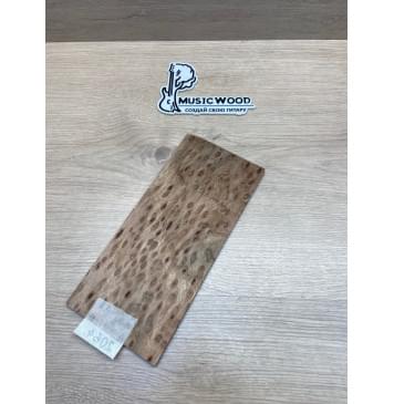 Карагач "Птичий Глаз" заготовка накладки на головку грифа Смешанный ААА Кап ААА 4,5х115х250 мм-3