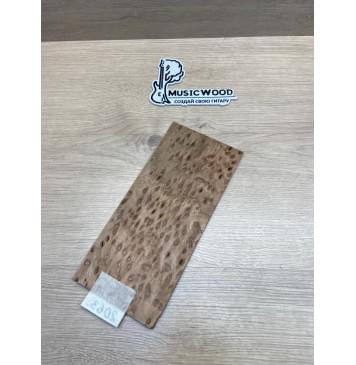 Карагач "Птичий Глаз" заготовка накладки на головку грифа Смешанный ААА Кап ААА 5х115х250 мм-3