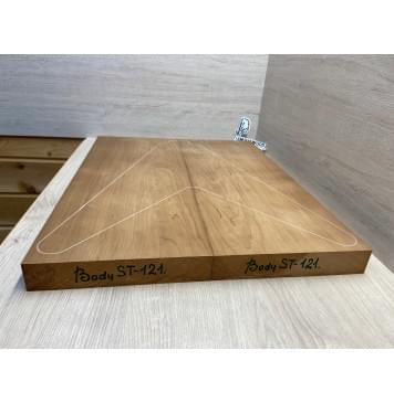 Ольха Печёная 180 гр заготовка корпуса Смешанный ААА 41х227х575 мм, 433 кг/м3, 2 шт Ольха Печёная 180 гр заготовка корпуса Смешанный ААА 41х227х575 мм, 433 кг/м3, 2 шт-2