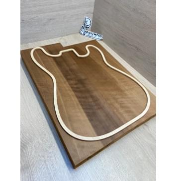 Ольха Печёная 180 гр заготовка корпуса Радиал АА 41х180х490-460 мм, 441 кг/м3, 2 шт Ольха Печёная 180 гр заготовка корпуса Радиал АА 41х180х490-460 мм, 441 кг/м3, 2 шт-1