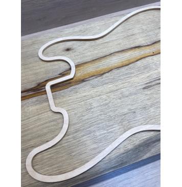 Корина Чёрная заготовка корпуса Радиал ААА 45х171х510-495 мм, 2 шт, 584 кг/м3-8