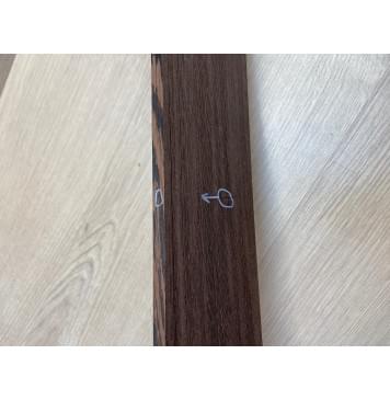 Венге заготовка накладки для бас-гитары Радиал А 10.5х90-73х750 мм-1