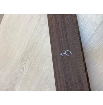 Венге заготовка накладки для бас-гитары Радиал А 10.5х90-73х750 мм-2