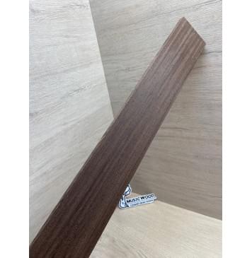 Венге заготовка накладки для бас-гитары Радиал А 10.5х90-73х750 мм-10