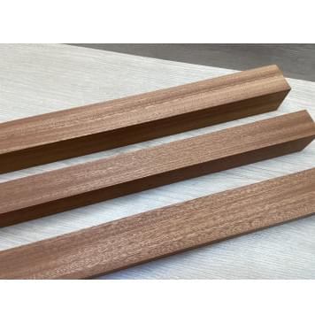 Сапели заготовка грифа электрогитары Радиал ААА 48х(46-36-46)х755 мм - из 3х частей-11