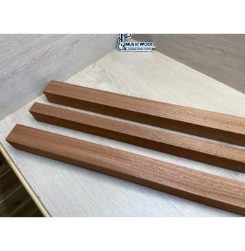 Сапели заготовка грифа электрогитары Радиал ААА 46х(47-30-47)х760 мм - из 3х частей-3