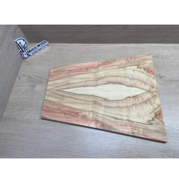 Клён Американский Ashleaf заготовка на топ для Тревел гитары Смешанный ААA Волна АА 11х175-113х430 мм (2 шт. книжкой) Уценка-трещины-0