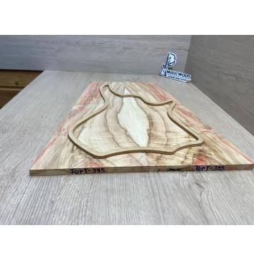 Клён Американский Ashleaf заготовка на топ для Тревел гитары Смешанный ААA Волна АА 11х175-113х430 мм (2 шт. книжкой) Уценка-трещины-3