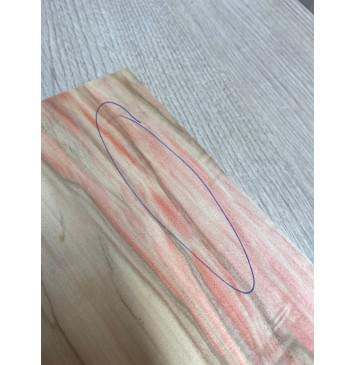 Клён Американский Ashleaf заготовка на топ для Тревел гитары Смешанный ААA Волна АА 11х175-113х430 мм (2 шт. книжкой) Уценка-трещины-6