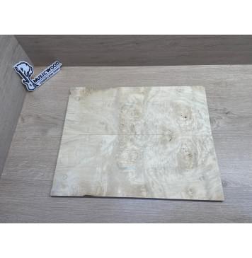 Клён Американский Каповый заготовка на топ для Тревел гитары Смешанный ААА Кап ААА 9х160-120х405 мм - 2 шт. (книжкой)-0