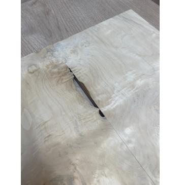 Клён Американский Каповый заготовка на топ для Тревел гитары Смешанный ААА Кап ААА 9х160-120х405 мм - 2 шт. (книжкой)-9