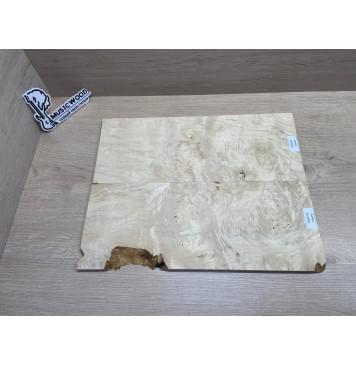 Клён Американский Каповый заготовка на топ для Тревел гитары Смешанный ААА Кап ААА 9х160-120х405 мм - 2 шт. (книжкой)-11