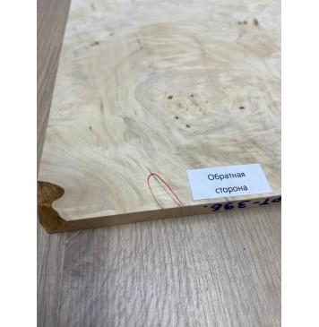 Клён Американский Каповый заготовка на топ для Тревел гитары Смешанный ААА Кап ААА 9х160-120х405 мм - 2 шт. (книжкой)-10