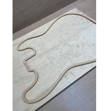 Клён Облачко заготовка на топ Смешанный ААА Волна ААА 11х175х535 мм - 2 шт. (книжкой)-3