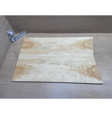 Клён Облачко заготовка на топ Смешанный ААА Волна ААА 10х175х545-525 мм - 2 шт. (книжкой)-7