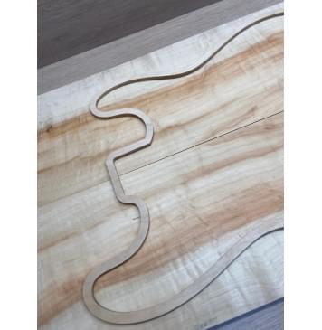 Клён Американский Ashleaf заготовка на топ Радиал АA 15х185-175х545 мм (2 шт. книжкой) -5