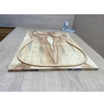 Клён Американский Ashleaf заготовка на топ Смешанный ААA 11х175х500-475 мм (2 шт. книжкой)-5