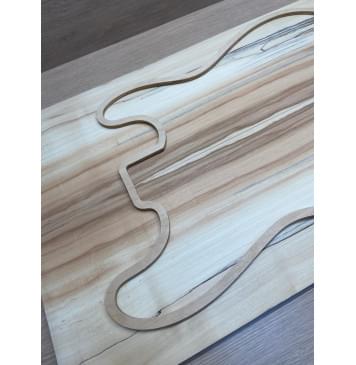 Клён Американский Ashleaf заготовка на топ Радиал АA 10х177х565 мм (2 шт. книжкой)-6