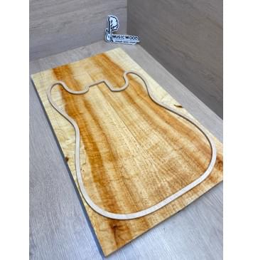 Клён Американский Ashleaf заготовка на топ Радиал АA 20х178-165х565 мм (2 шт. книжкой)-13