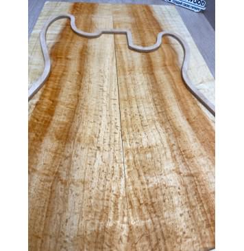 Клён Американский Ashleaf заготовка на топ Радиал АA 20х178-165х565 мм (2 шт. книжкой)-14