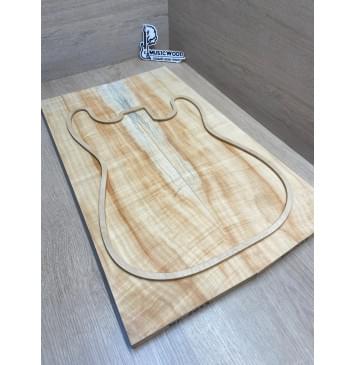 Клён Американский Ashleaf заготовка на топ Радиал АA 18х190-172х585 мм (2 шт. книжкой)-3