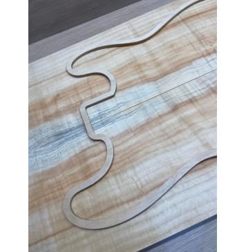 Клён Американский Ashleaf заготовка на топ Радиал АA 18х190-172х585 мм (2 шт. книжкой)-6