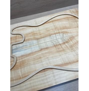 Клён Американский Ashleaf заготовка на топ Радиал АA 18х190-172х585 мм (2 шт. книжкой)-8