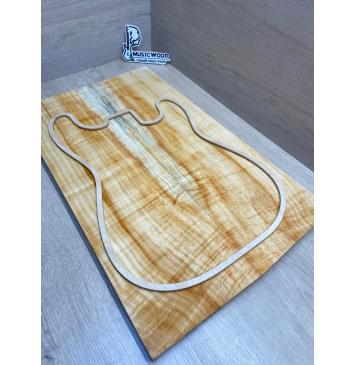 Клён Американский Ashleaf заготовка на топ Радиал АA 18х190-172х585 мм (2 шт. книжкой)-16