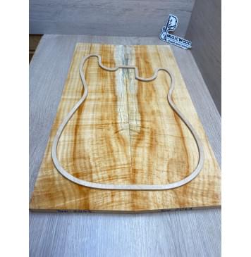 Клён Американский Ashleaf заготовка на топ Радиал АA 18х190-172х585 мм (2 шт. книжкой)-17