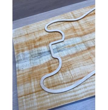 Клён Американский Ashleaf заготовка на топ Радиал АA 18х190-172х585 мм (2 шт. книжкой)-19