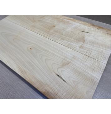 Клён Белый Явор, Волнистый заготовка на топ Тангент А Волна А 20х175х537 мм - 2 шт (книжкой)-18