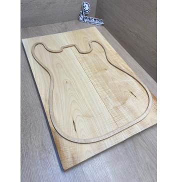 Клён Белый Явор, Волнистый заготовка на топ Тангент А Волна А 20х175х537 мм - 2 шт (книжкой)-19