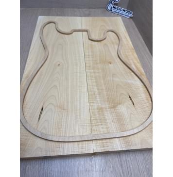 Клён Белый Явор, Волнистый заготовка на топ Тангент А Волна А 20х175х537 мм - 2 шт (книжкой)-21