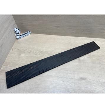 Эбен Чёрный Волнистый заготовка накладки для бас-гитары Радиал АА Волна ААА 8,5х105-77х705 мм-0