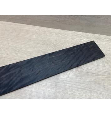 Эбен Чёрный Волнистый заготовка накладки для бас-гитары Радиал АА Волна ААА 8,5х105-77х705 мм-4