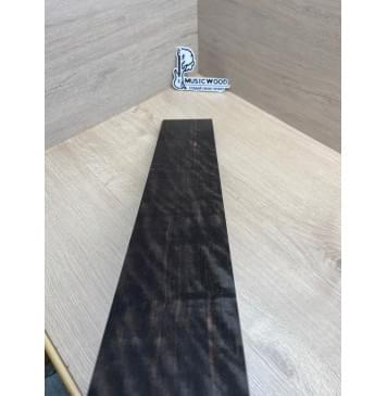 Эбен Чёрный Волнистый заготовка накладки для бас-гитары Радиал АА Волна ААА 8,5х105-77х705 мм-2