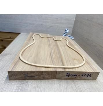 Ясень Белый Оливковый заготовка корпуса Тангент ААА 46х185х540-500 мм, 661 кг/м3, 2 шт-3